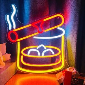 WHISKEY CIGAR DRINK NEON LED SIGN